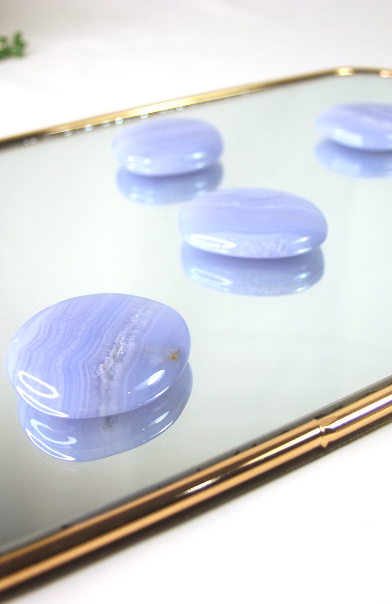 Blue Lace Agate Palmstone